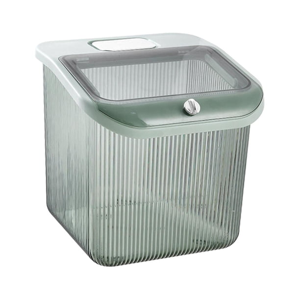 Dispensador de Arroz, Contenedor de Almacenamiento de Arroz, Cubo de Granos Contenedor de Alimentos Secos Multipropósito, Contenedor de Almacenamiento Verde Grande