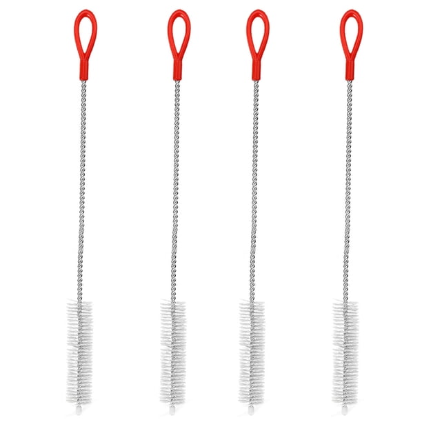 Cepillo de limpieza Juego de 4 - Limpiador de pajitas extra largo para pajitas reutilizables de metal y plástico