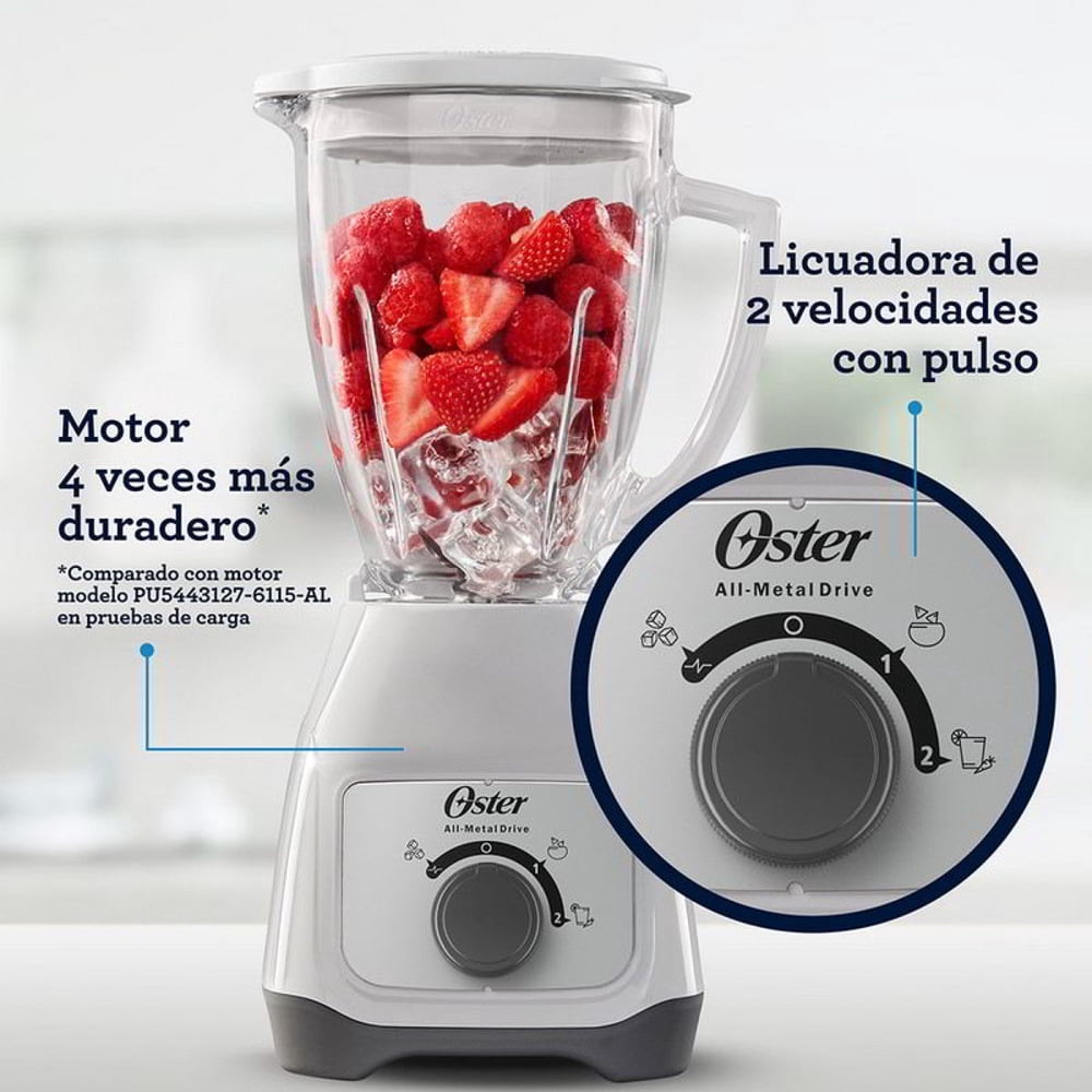 Oster Licuadora 1.5 L Blanco BLSTKAG-WRD, foto 6