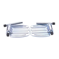 Magideal - Reposapiés Para Silla Con Pedales, Estables Para Personas Mayores, Reposapiernas Resistente Con Rayas Hierro Con Eje