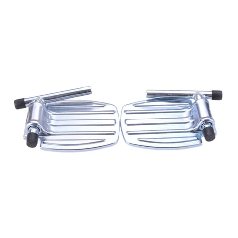 Magideal - Reposapiés Para Silla Con Pedales, Estables Para Personas Mayores, Reposapiernas Resistente Con Rayas Hierro Con Eje