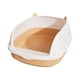 thumbnail image 4 of Caja De Arena Para Gatos De Cara Alta, Orinal Para Gatos, Inodoro Para Conejitos, Suministros Para Mascotas, Viaje, Rosa S, 4 of 5