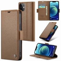 Caseme Tipo Cartera Iphone 13 Mini Con Cierre Magnético, Rfid, Tarjetero, Soporte, Carga Inalámbrica