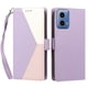 thumbnail image 3 of Funda Cartera para Motorola Moto G34 con Cierre Magnético, Tricolor, Morado, 3 of 6
