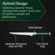 thumbnail image 3 of Cuchillo deshuesador HexClad 15 cm con mango de acero damasco, 3 of 7