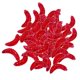 thumbnail image 2 of 100 Piezas / Set Pesca Suave Gusano Gusano Pan Insecto Gusanos Se?uelos Cebos Rojo, 2 of 5