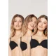 thumbnail image 1 of Sostén Pack de 3 Algodón Elasticado 76717 Black, 1 of 5