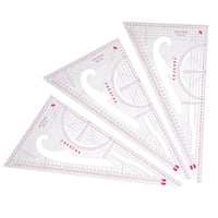 Regla Para Coser Prendas, 3 Piezas, Curvas Multifuncionales, Suministros Para Bordar