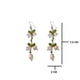 thumbnail image 3 of Aretes Largos Colgantes Flor Campana Orquídeas Perla Vintage, 3 of 3