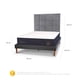 thumbnail image 3 of Cama Europea Curve Super Premium 2 Plazas + Respaldo Tamesis, 3 of 16