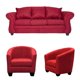 thumbnail image 1 of Sofá Bertolucci 3C + 2Butaca Rojo, 1 of 6