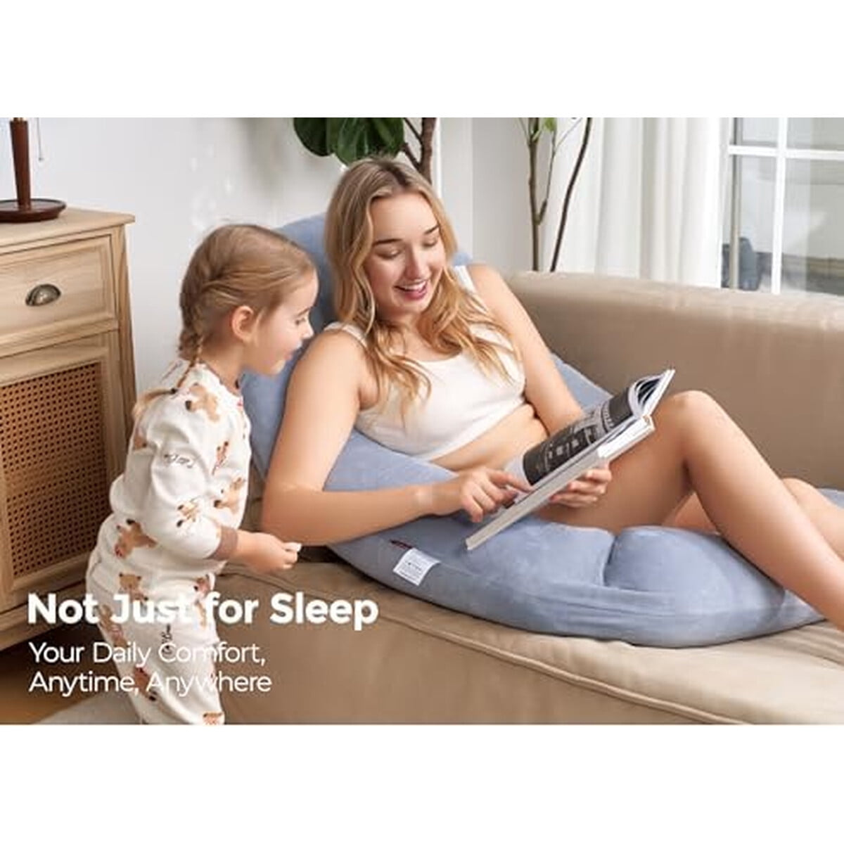 Almohada Embarazo Momcozy U Pro 72in Cuerpo Completo
