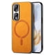 thumbnail image 1 of Magnetic Slim Case for Honor 90 Pro 5G with Camera Guard & Anti-Scratch Back Yellow, 1 of 6