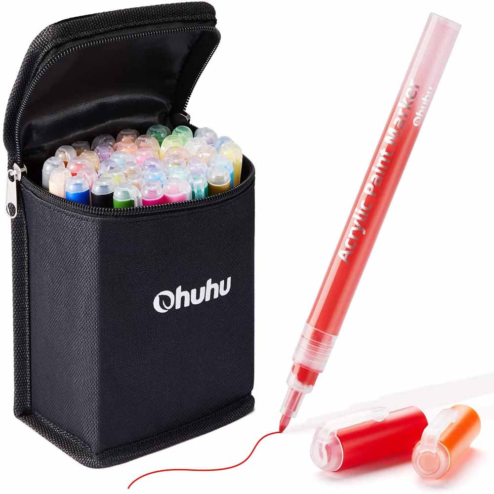 Ohuhu 40 Marcadores Acrílicos Para Manualidades
