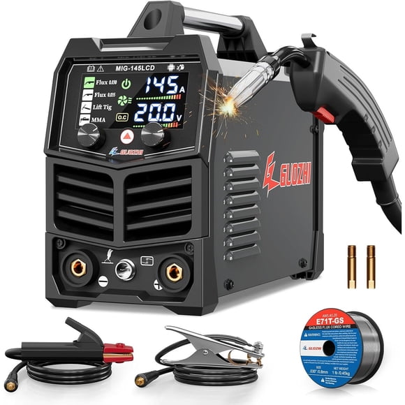 Soldadora GZ GUOZHI MIG 145A 3 en 1 FLUX MIG Lift TIG