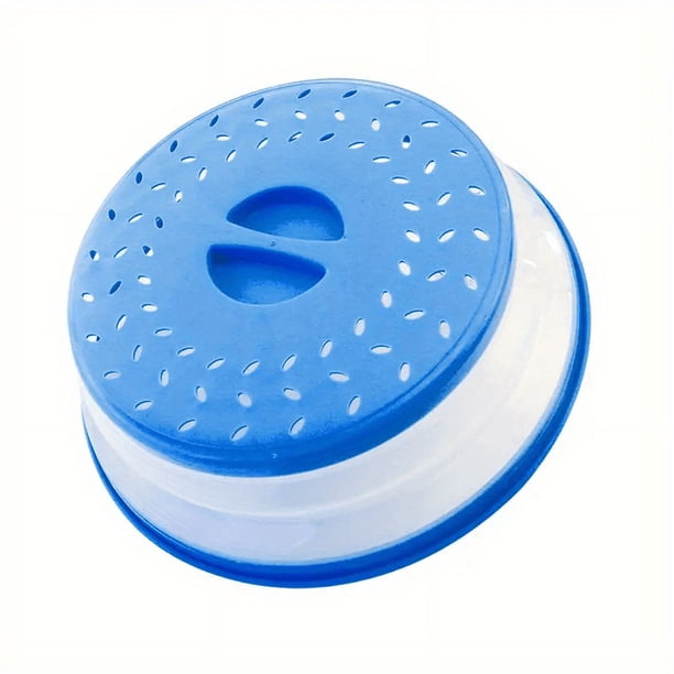 1 Pc Collapsible Microwave Splash Guard, Round Ventilated Collapsible Microwave Food Cover With Easy Grip Handle, Food Filter Dishwasher Safe, Meal Prep Gadgets, Kitchen Tools
