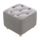 thumbnail image 1 of Reposapiés pequeño, asiento acolchado resistente, almohadillas silenciosas para el suelo, taburete otomano, reposapiés para apartamento, hogar, sofá, gris, 1 of 5