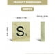 thumbnail image 2 of Fichas De Letras De Madera 400 Piezas Para Manualidades Y Bricolaje, 2 of 7