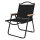 thumbnail image 1 of Silla Plegable Para Acampar Cojinete De Carga Plegable Para Barbacoas De Viaje Negro Grande, 1 of 3