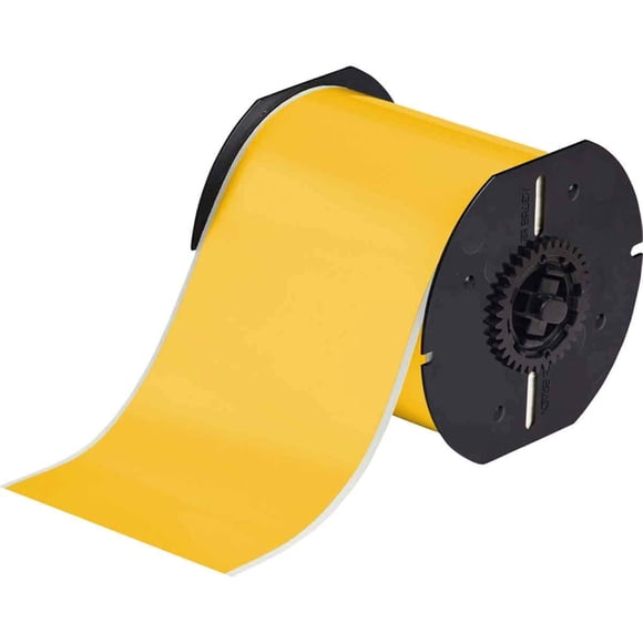 Cinta adhesiva Brady B30C-4000-595-YL Vinilo de alta adherencia amarilla
