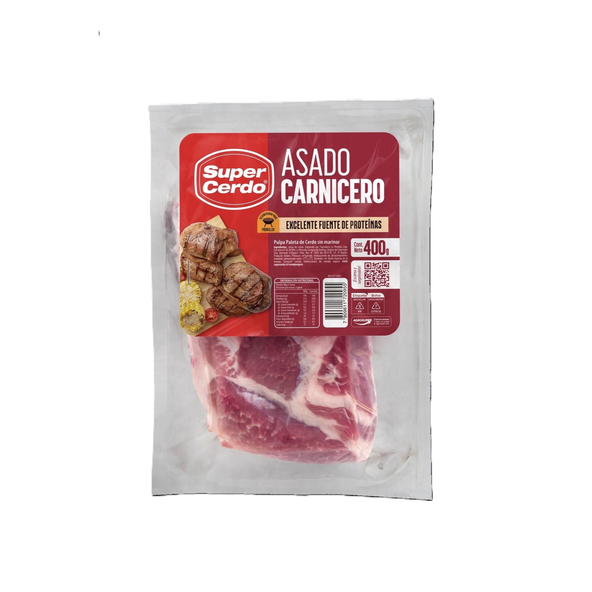 Asado Carnicero De Cerdo 400 g Super Cerdo