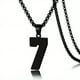 thumbnail image 1 of 1pc Stylish Stainless Steel Men's Athletes Number Pendant Necklace - Perfect for Baseball, Basketball, and Football Teams - Long Chain Necklace with Sports Number - Ideal Gift for Boys, 1 of 5