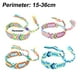 thumbnail image 2 of Pulseras de la amistad tejidas con cierre de nudo corredizo para mujeres, niñas y hombres. Ajustables (paquete de 4)., 2 of 5