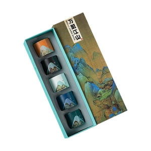 Magideal - 5X Taza De Té De Cerámica, Estufas, Té Hervido, Taza De Té De Kung Fu Hecha A Mano, Vajilla Para Restaurante, Viajes, Adultos, Hombres, Mujeres, Hogar 60Ml