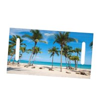 Magideal - Funda Para Asiento De Carrito De Golf Con Estampado De Cocotero, Fácil De Limpiar, Cómoda, Accesorio De Viaje Para Golf, Transpirable Y Práctica Toall Mar Azul Y Cielo