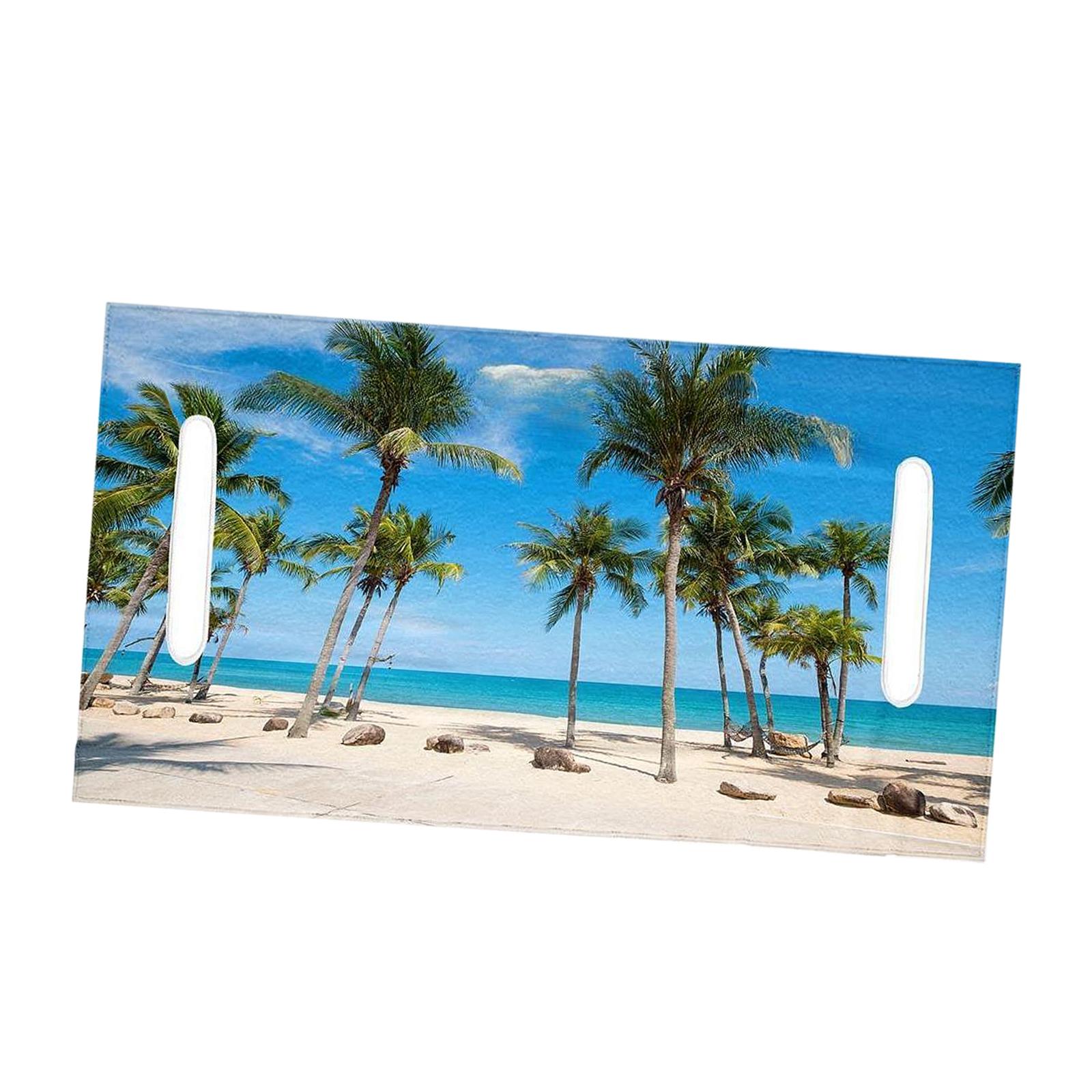 Magideal - Funda Para Asiento De Carrito De Golf Con Estampado De Cocotero, Fácil De Limpiar, Cómoda, Accesorio De Viaje Para Golf, Transpirable Y Práctica Toall Mar Azul Y Cielo