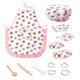 thumbnail image 5 of Kid Chef Rol Juego De Simulación Toy Cap Delantal Pot Pad Sets Cake Pattern 13PCS, 5 of 5
