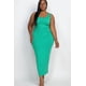 thumbnail image 1 of Vestido Largo Básico Liso de Talla Grande, 1 of 2