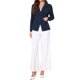 thumbnail image 2 of INSPIRE CHIC Blazers para Mujeres Casual de Negocios Manga Larga Bolsillos Cuello con Solapa Chaquetas de Traje Oficina Trabajo Blazer S Azul Marino, 2 of 6