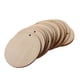 thumbnail image 1 of Rebanada Redonda De Piezas De Madera Sin Terminar Con Orificio Para Manualidades De Bricolaje 80 Mm 25 Piezas, 1 of 3
