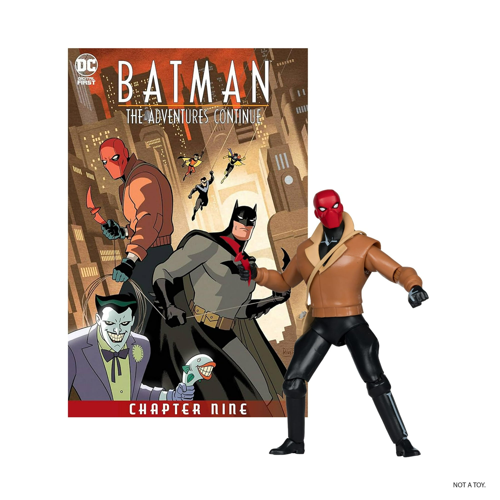Figura De Acción Mcfarlane Toys Dc Direct Red Hood De 15 Cm Con Cómic