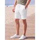 thumbnail image 4 of INSPIRE CHIC Pantalones Cortos de Punto de Waffle Transpirables con Cordón de Color Sólido para Hombre de Verano M Blanco, 4 of 5