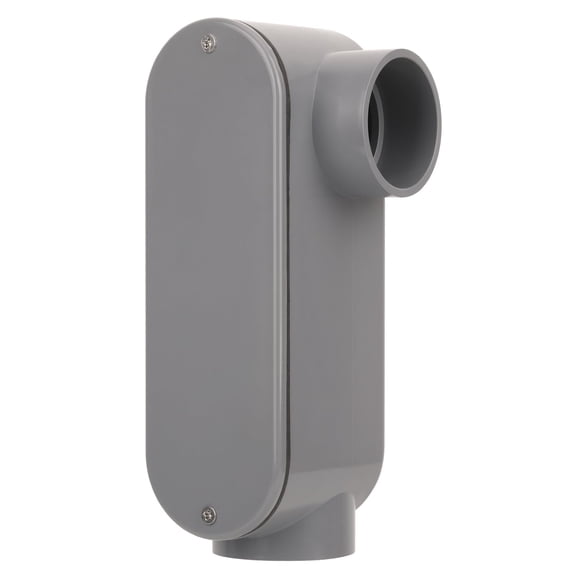 Cuerpo de conduit CKVIHAV de PVC gris de 2 pulgadas tipo LL con tapa