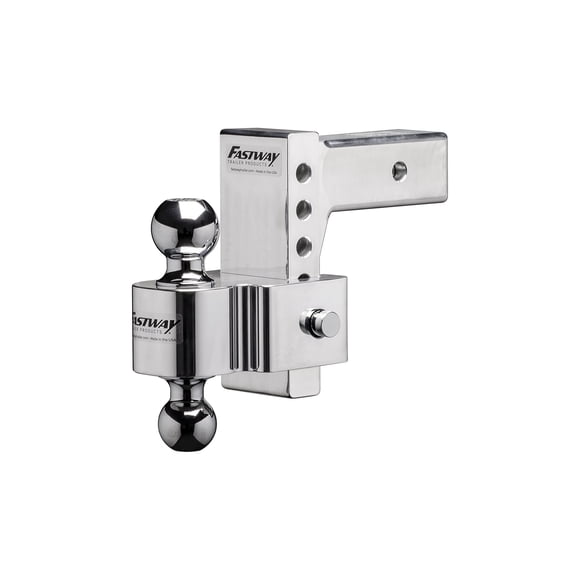 Soporte de bola Fastway 15 cm de caída, vástago de 2,5 pulgadas, cromo
