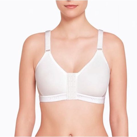 Sostén Deportivo-Blanco-Talla 95 Cierre Frontal-Blunding