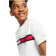 thumbnail image 2 of Camiseta Tommy Hilfiger para niños de manga corta con bandera de 12 a 14 años, blanca, 2 of 3