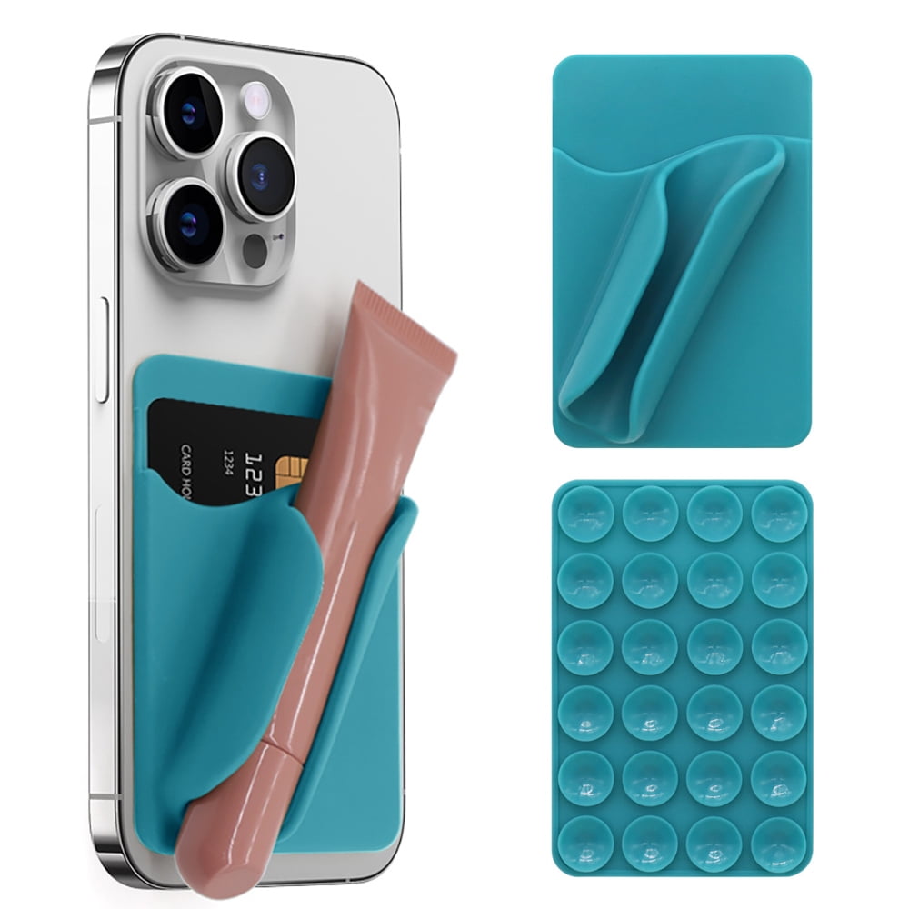 Soporte Teléfono Móvil Genérico Ventosa Silicona Azul