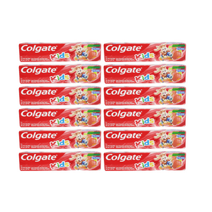 Pack 12 Pasta Dental Colgate Kids Sabor Frutilla 50G