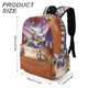 thumbnail image 3 of Dumbo-theme Backpack, Campus style schoolbag Bookbag with Adjustable Shoulder Straps And Large Zip Compartment, Unisex Travel Bags.42x30x15cm, 3 of 6