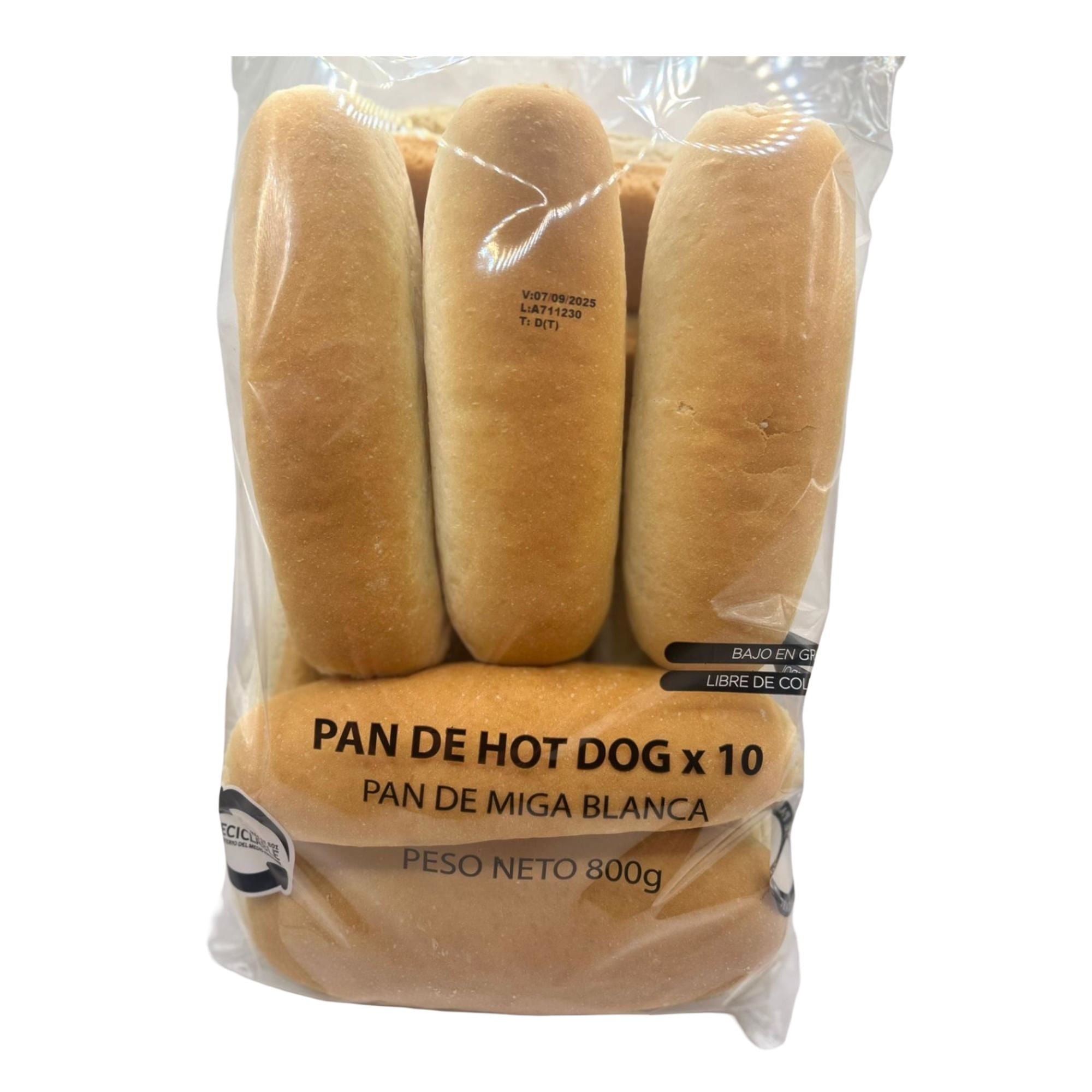 Pan De Completo Hot Dog 10un 1 Un Proximo
