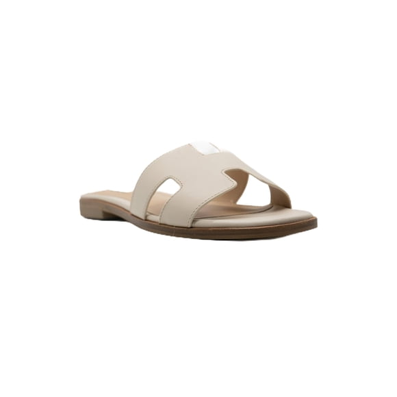 Sandalia Steve Madden Hadyn de piel ósea para mujer, talla 8.5