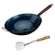 thumbnail image 4 of Sartén Wok Para Cocinar Salteados Cocina A Gas Wok Utensilios De Cocina Sartenes Generales Wok Chino Diámetro 36cm, 4 of 5