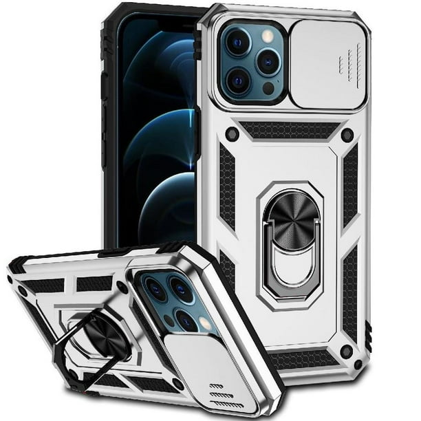 Estuche GANGXUN para iPhone 12 Pro Max, soporte giratorio 360°, estilo mecánico y magnético