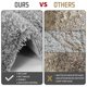 thumbnail image 3 of Alfombras de baño Yimobra Luxury Shaggy, 43 x 60 cm, color gris claro, 3 of 9