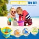 thumbnail image 4 of Set de Juguetes de Playa EZIYIN con 6 Cubos Plegables y Palas, 4 of 7