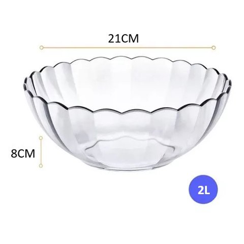 Disparo - Bowl Bella Vidrio Templado Transparente 2 Litros Marinex